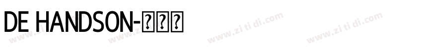 de handson字体转换